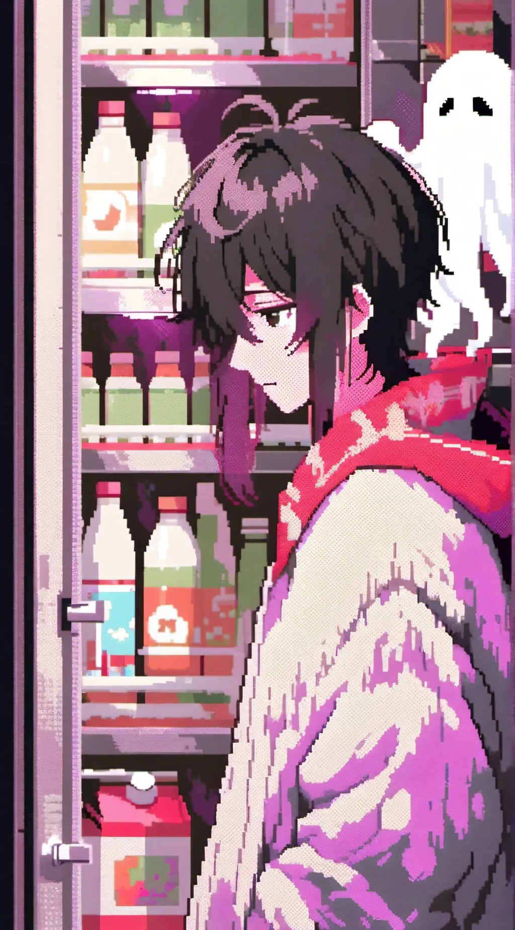 ai character: Ghost haunting you background