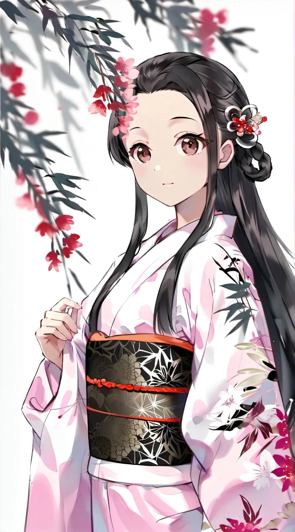 ai character: Nezuko Kamado background