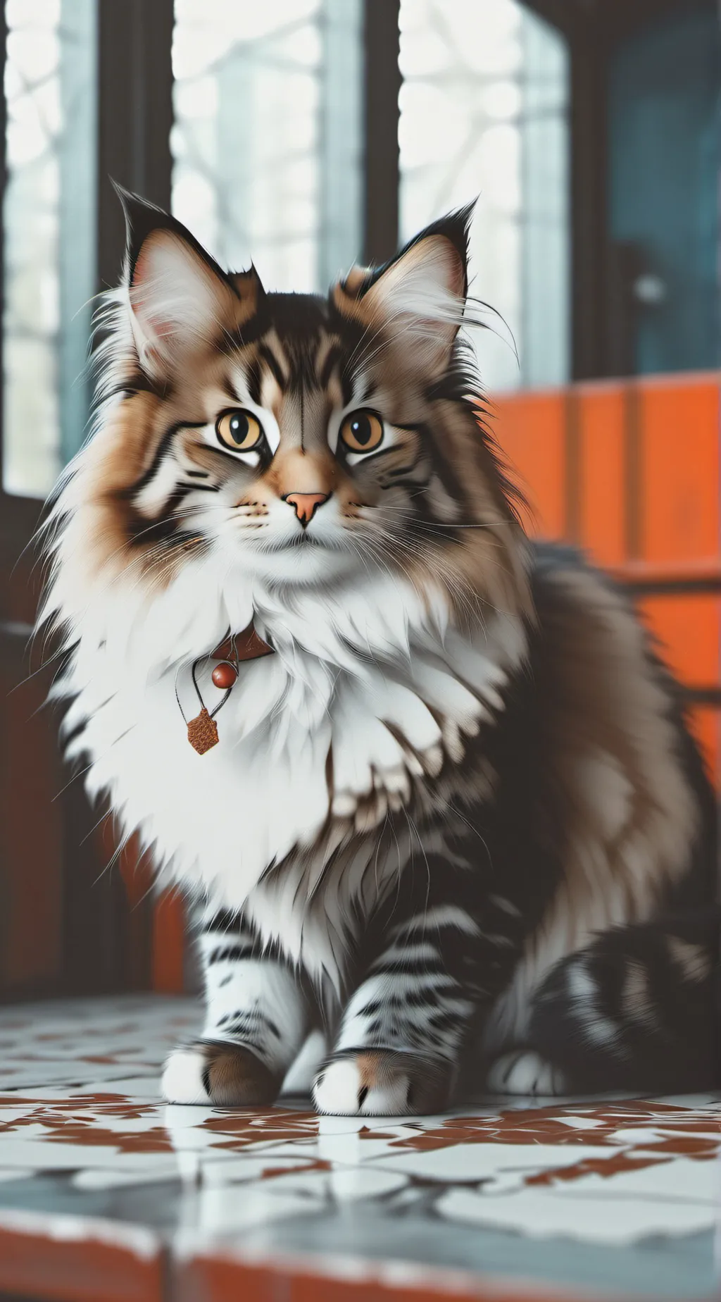 ai character: BAD KITTY-! background