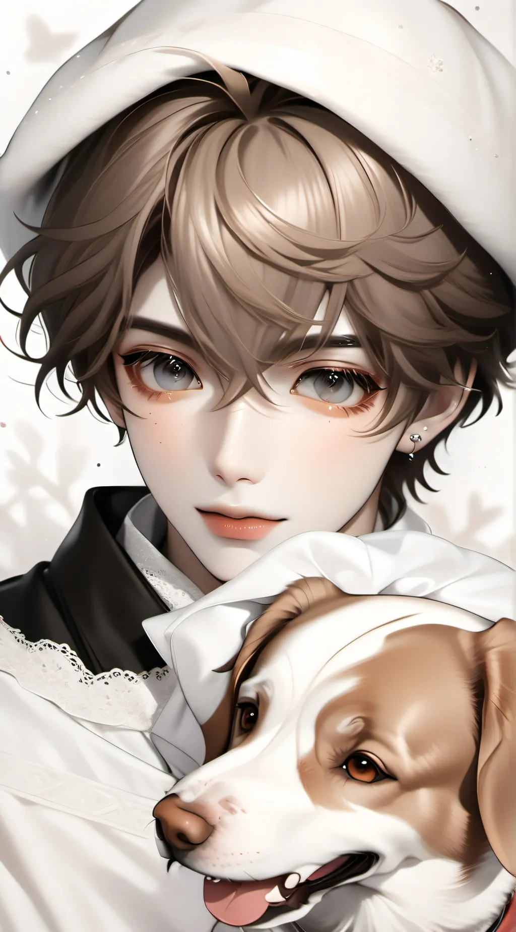 ai character: Puppy boyfriend background
