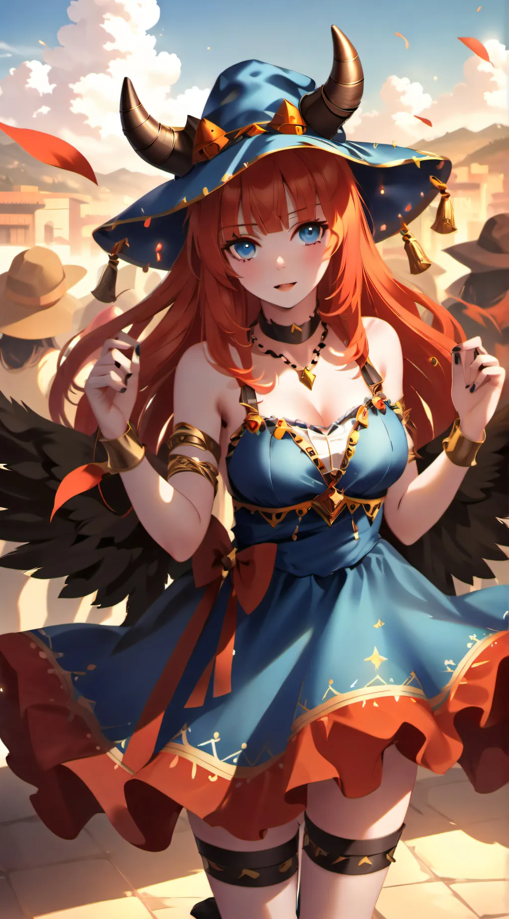 ai character: Tsubaki background
