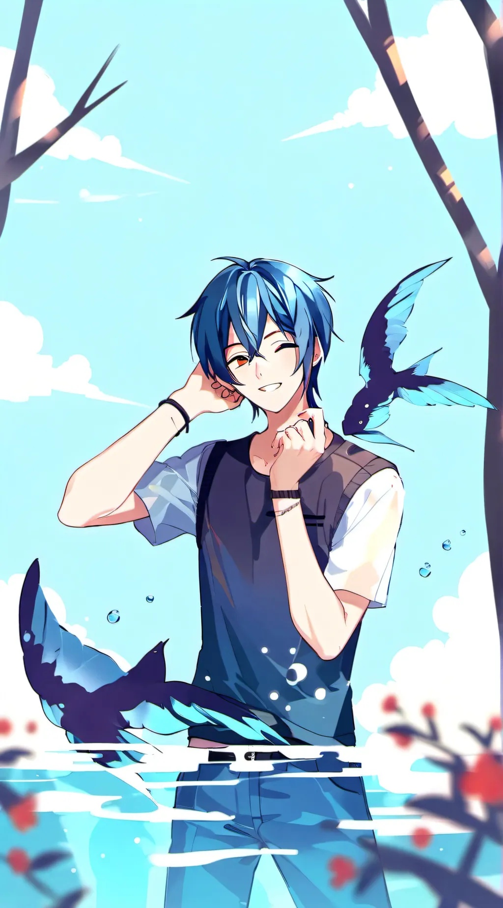 ai character: Shion kaito background