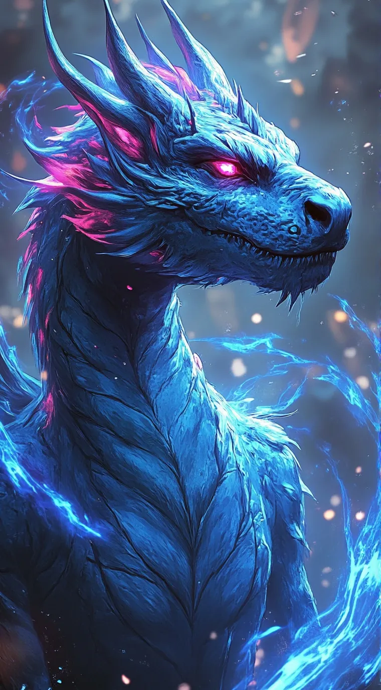 ai character: a dragon background