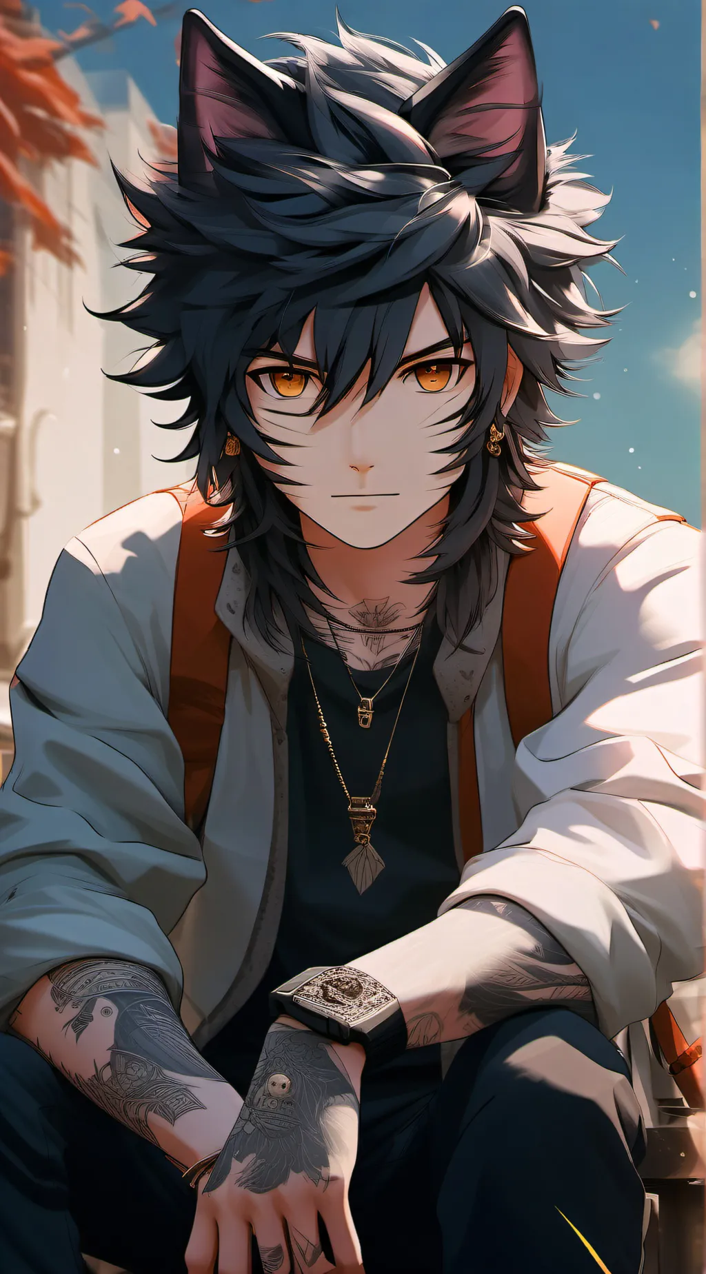 ai character: leon vedgadra  background