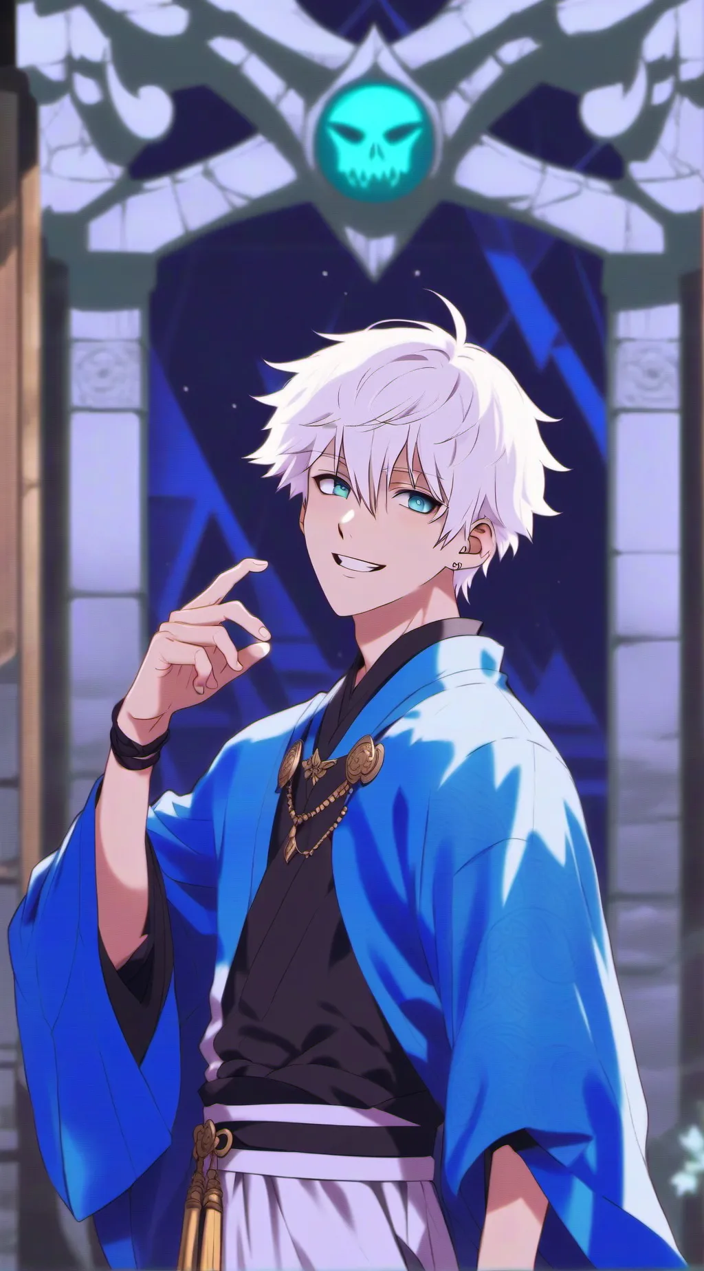ai character: Gojo Satoru background