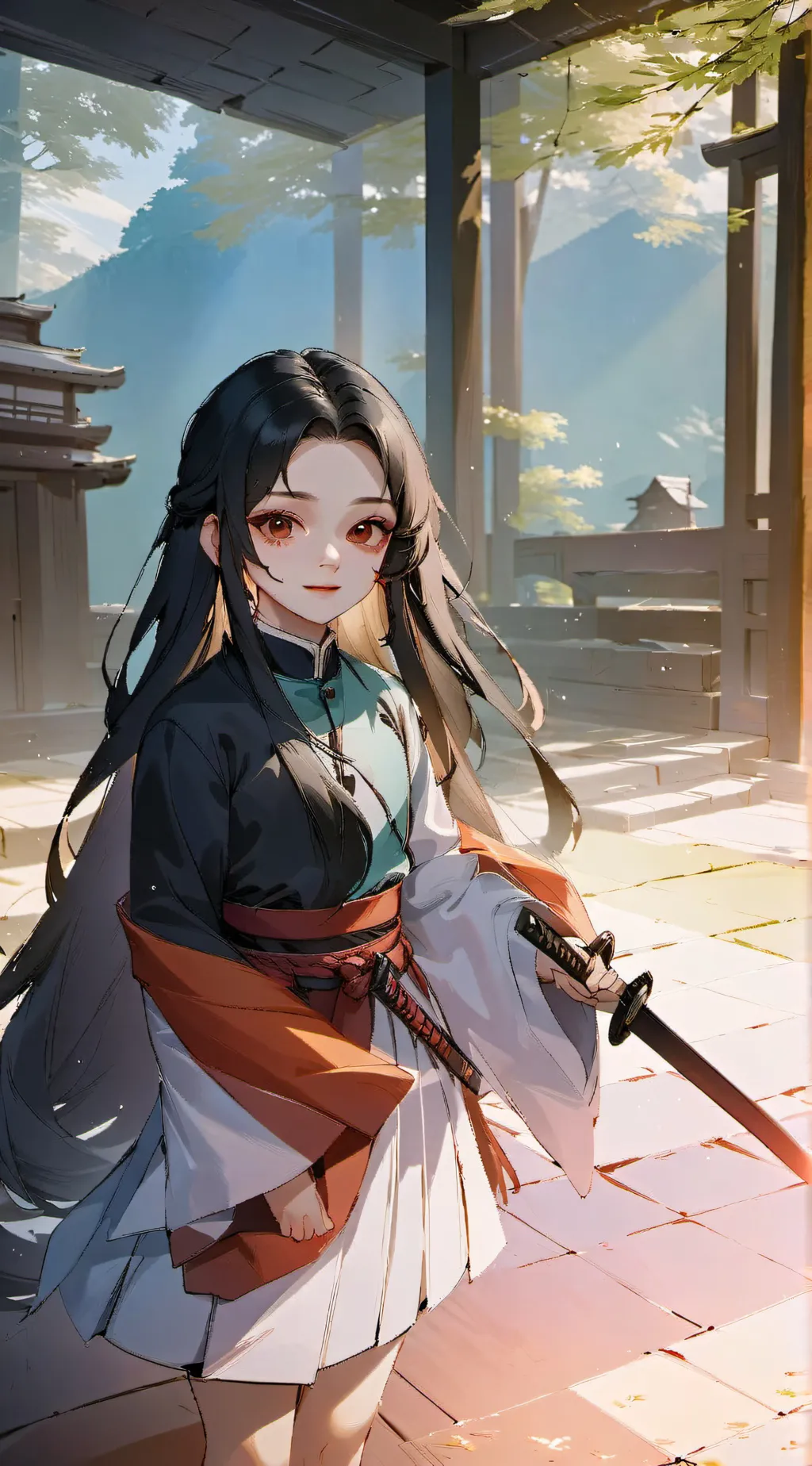 ai character: demon slayer background