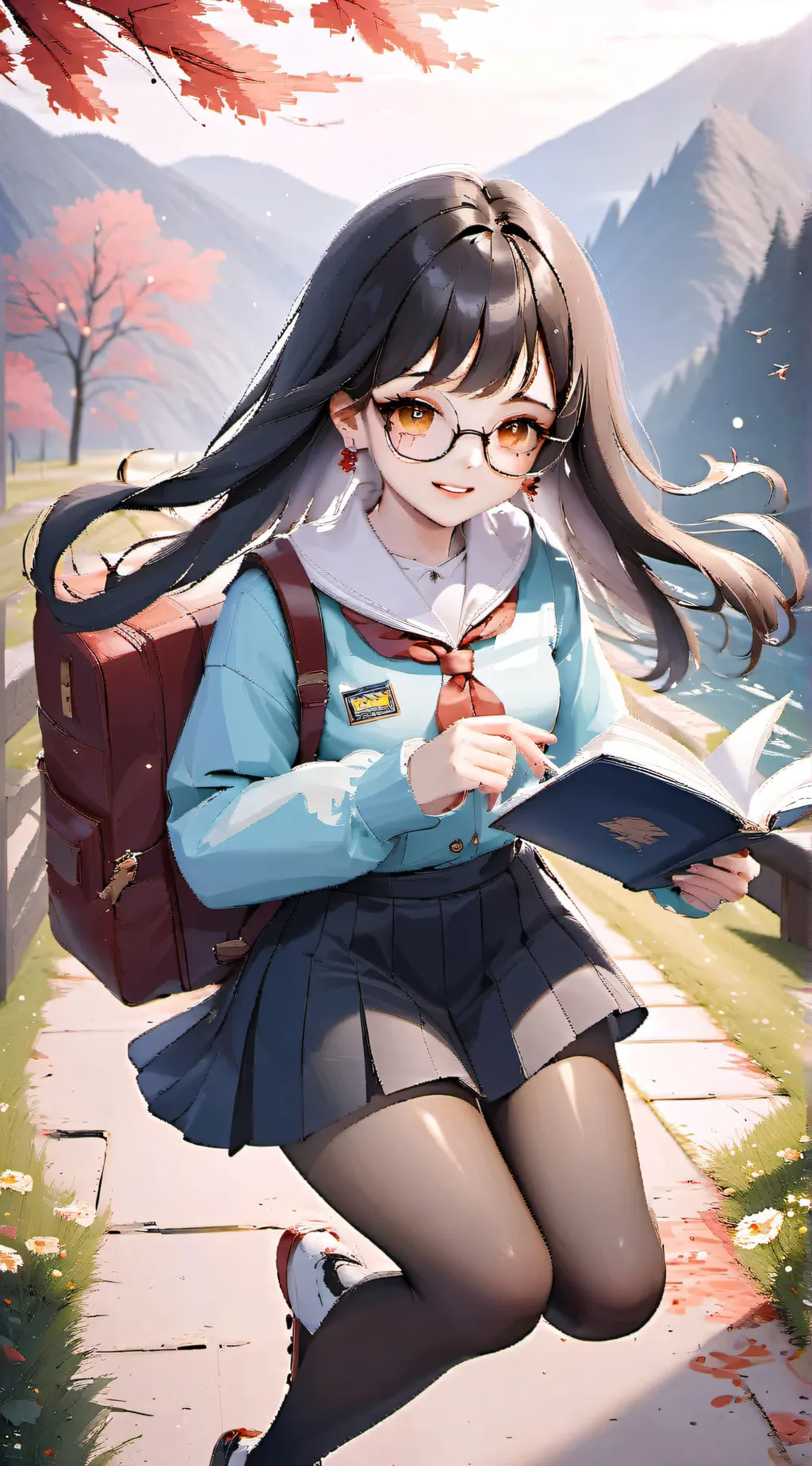 ai character: Andrea  background