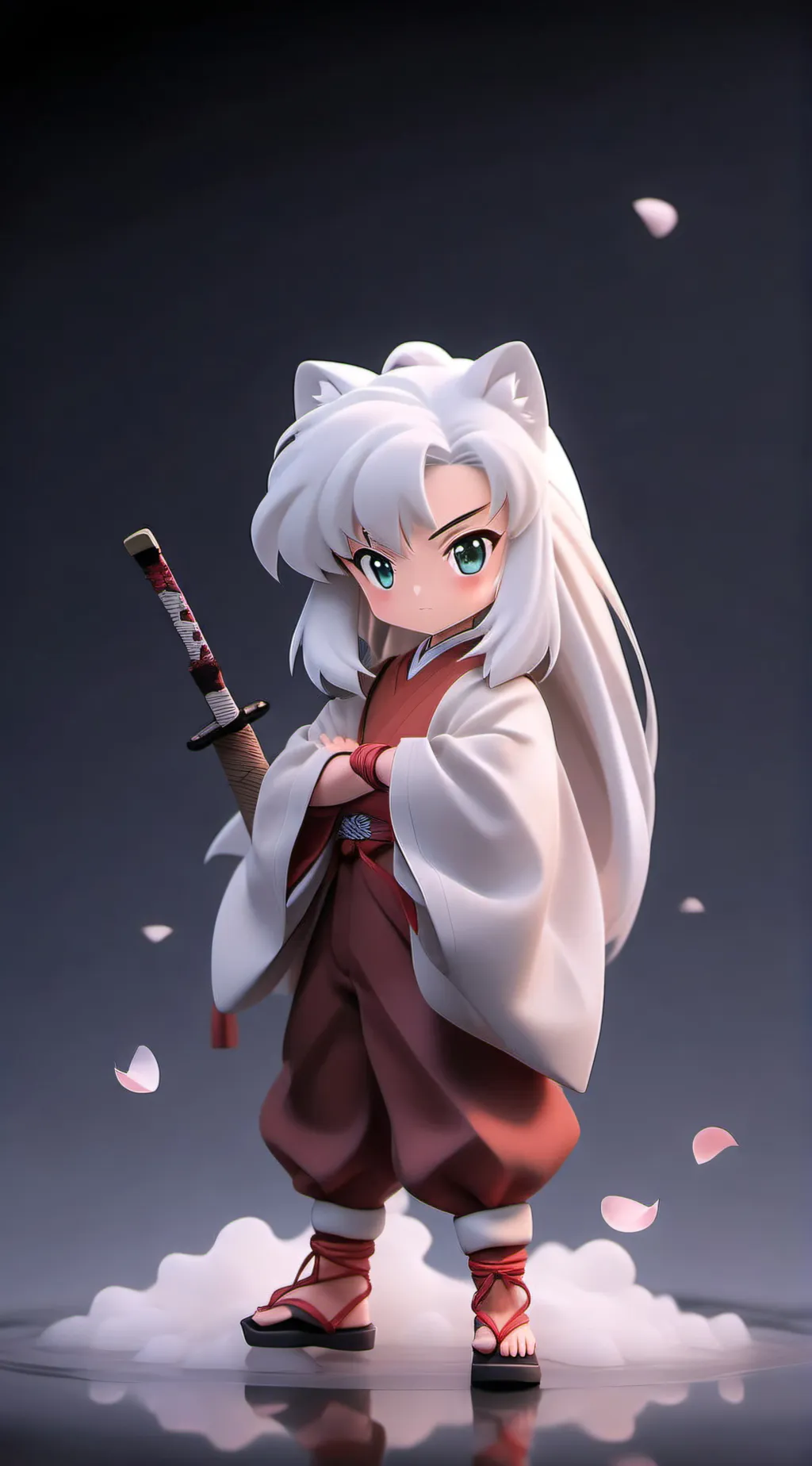 ai character: Koga x Inuyasha background