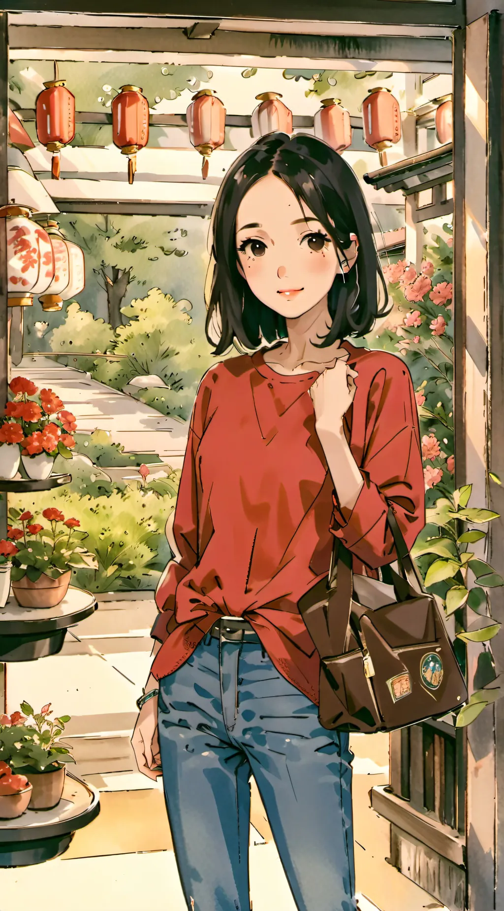 ai character: Nozomi Yamaguchi  background