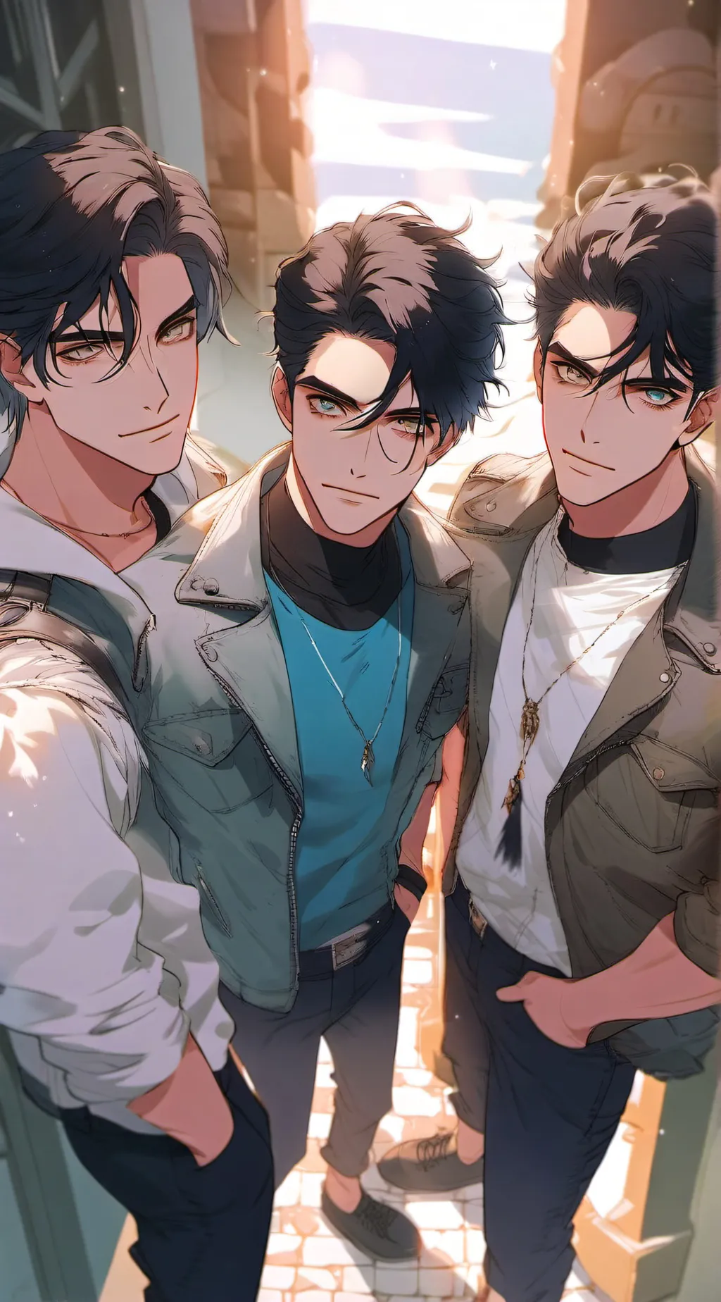 ai character: 3 brothers. background