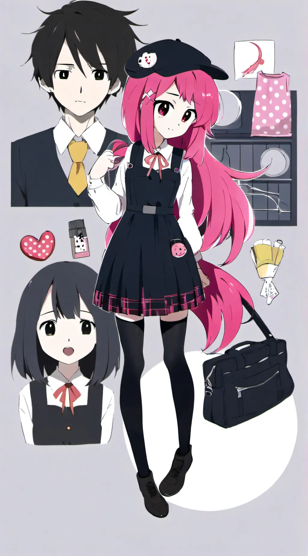 ai character: dandy world  background