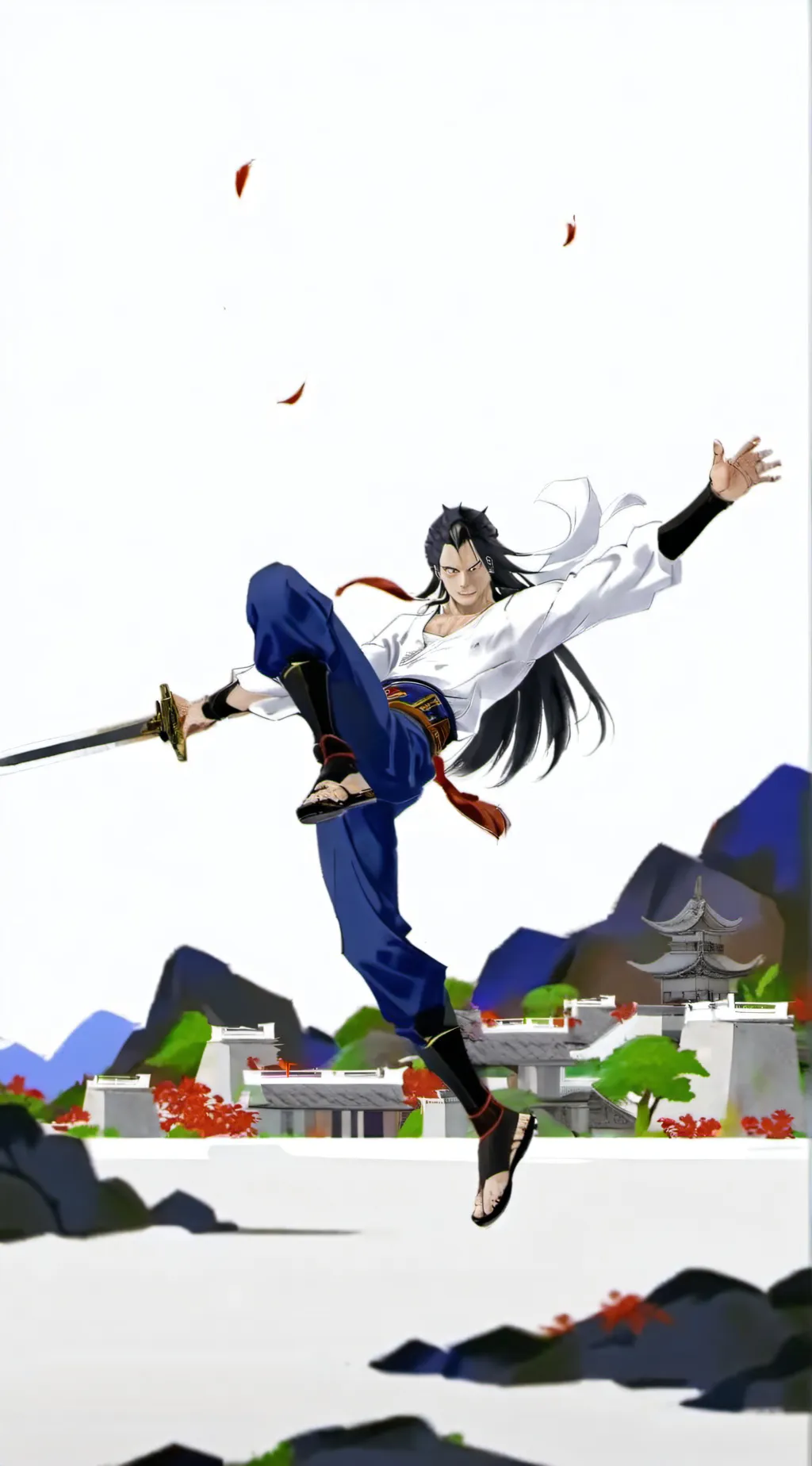 ai character: a fight background