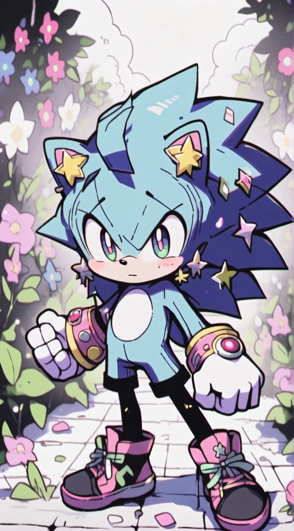 ai character: Sonic crew:D background
