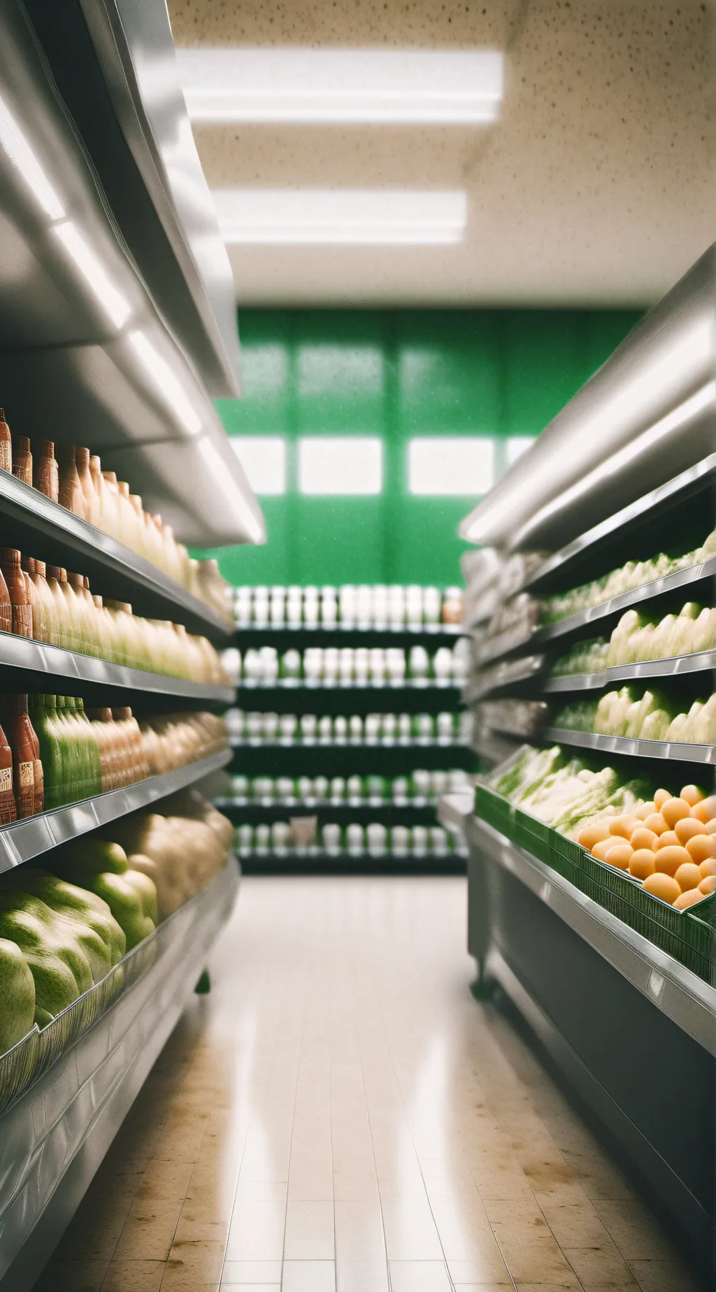ai character: Grocery cashier  background