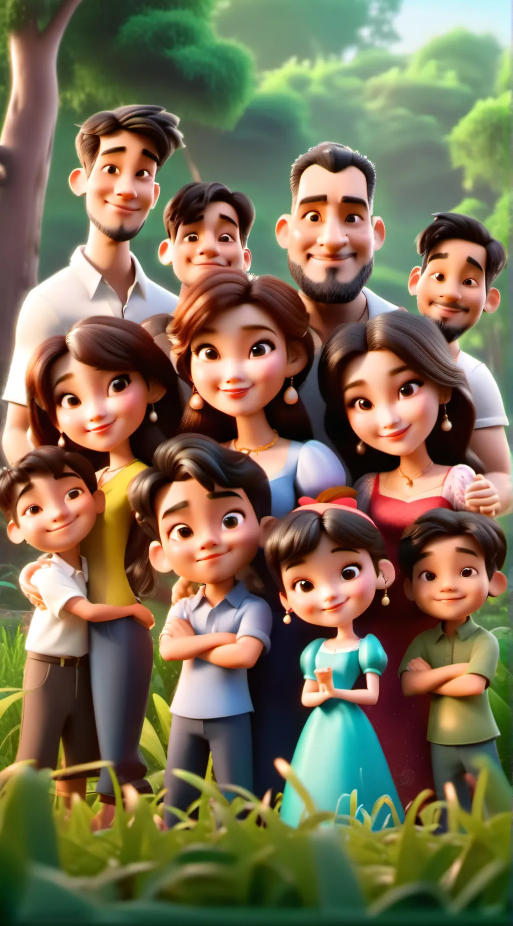 ai character: family of 23 background