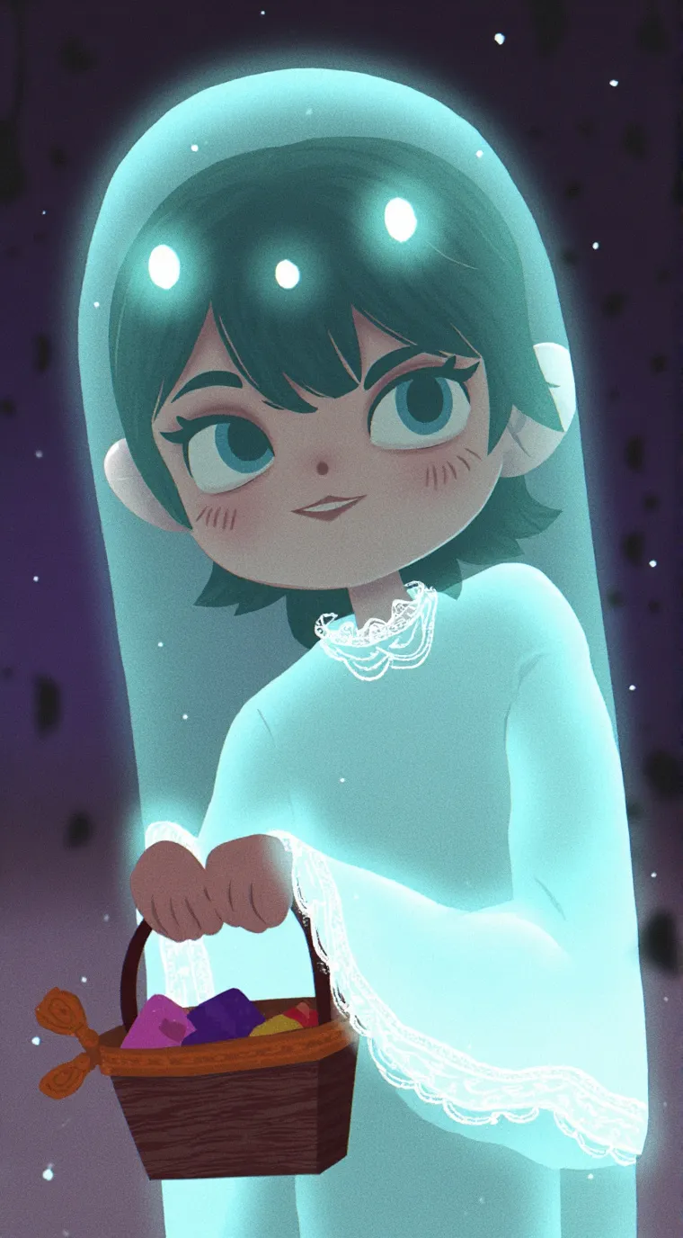 ai character: Ghosty background