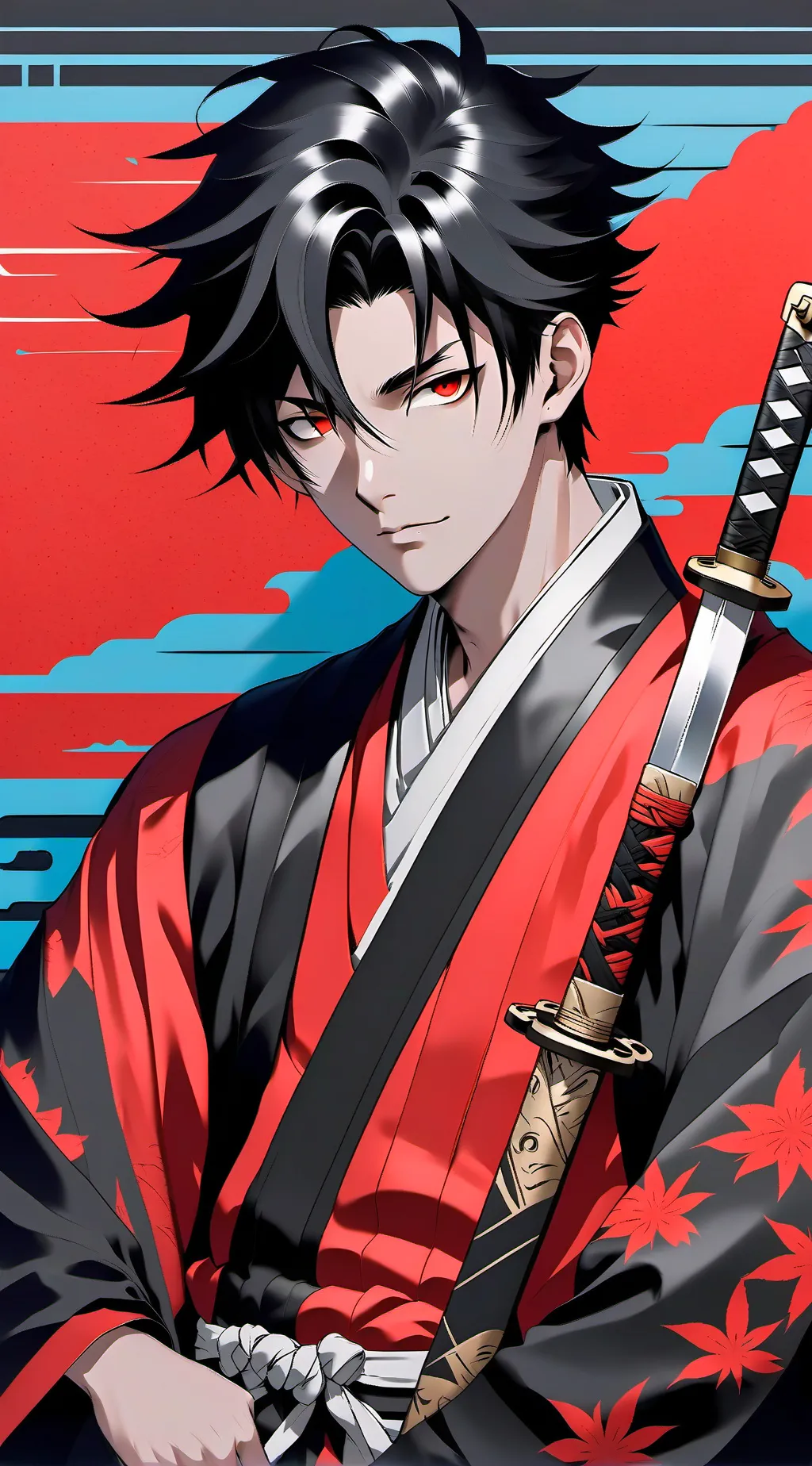 ai character: demon Slayer  background