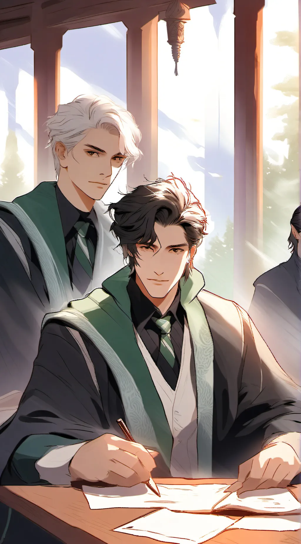 ai character: Slytherin Quiditch background