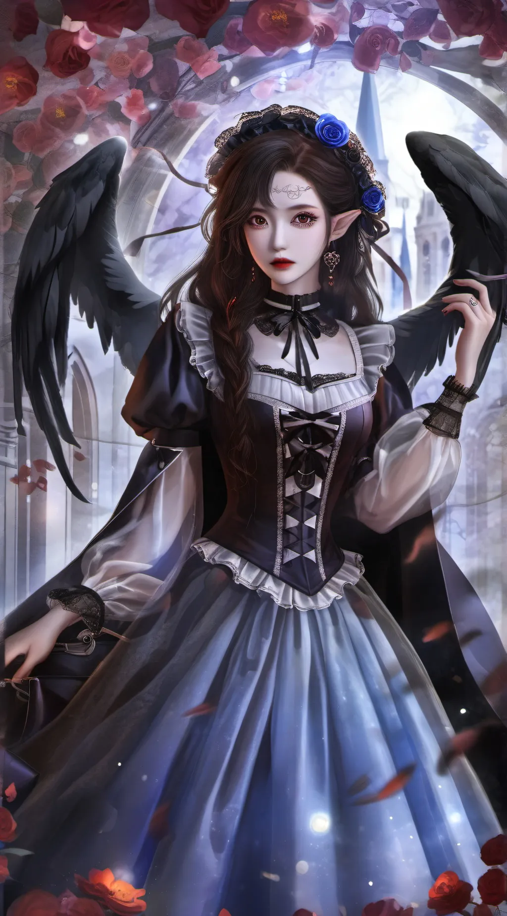 ai character: Digital circus background