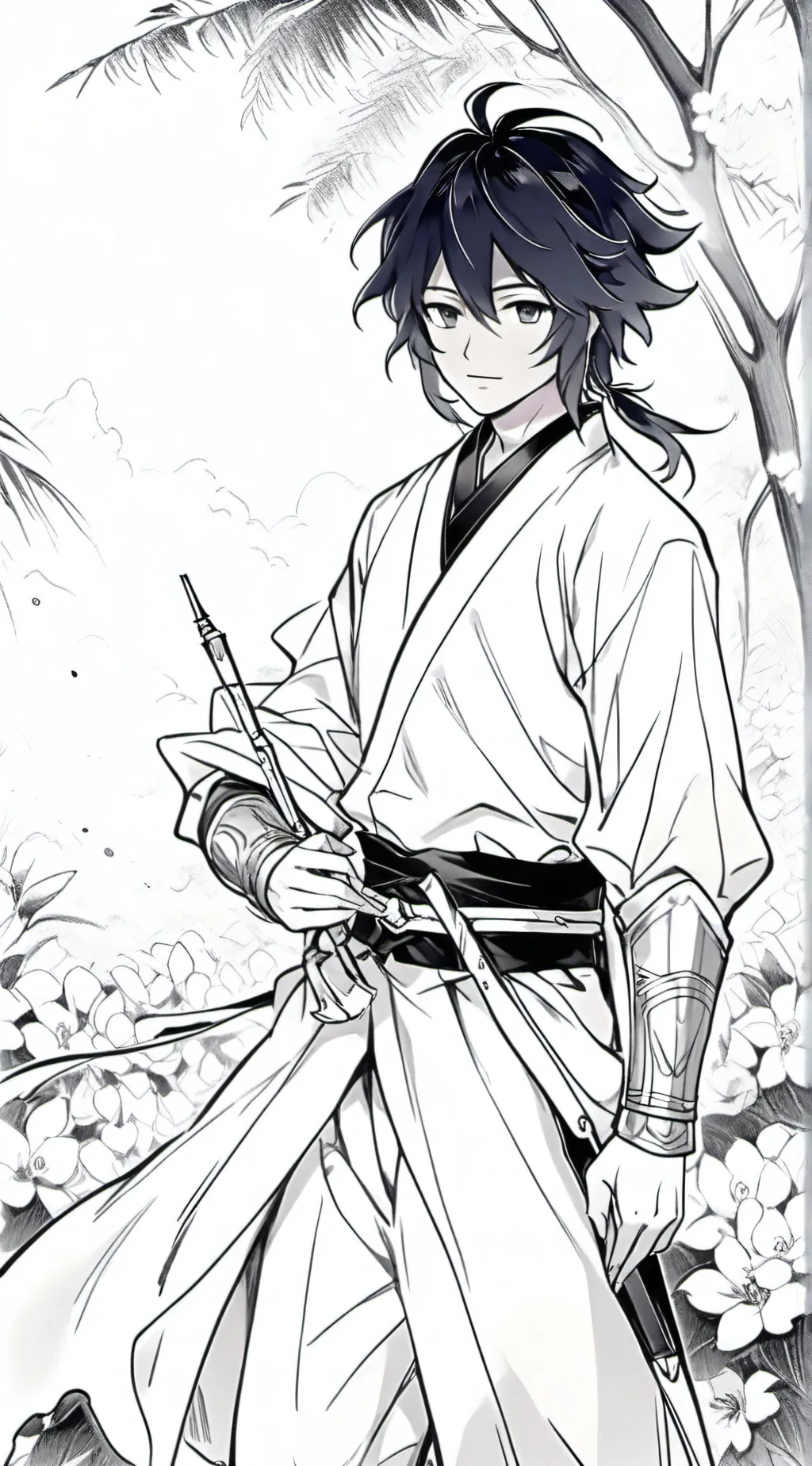ai character: Giyux timetraveler background