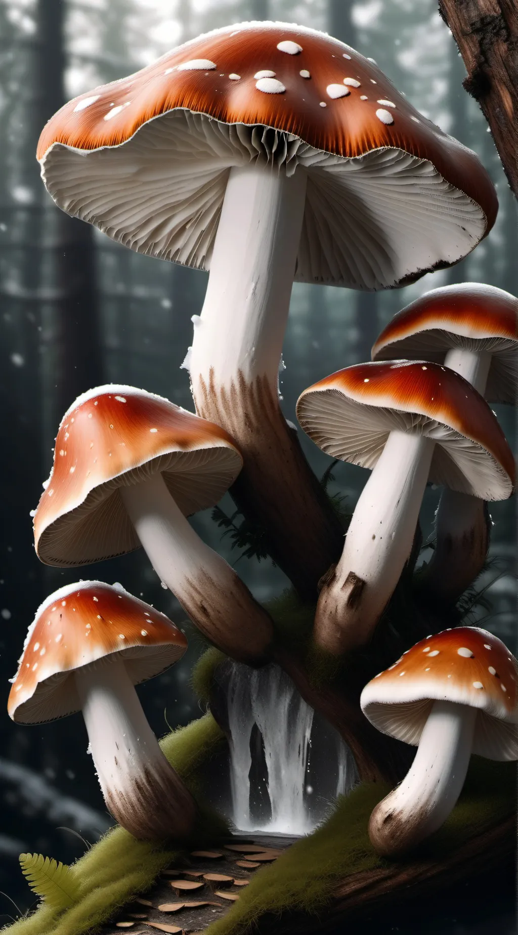 ai character: Mushroom virus background