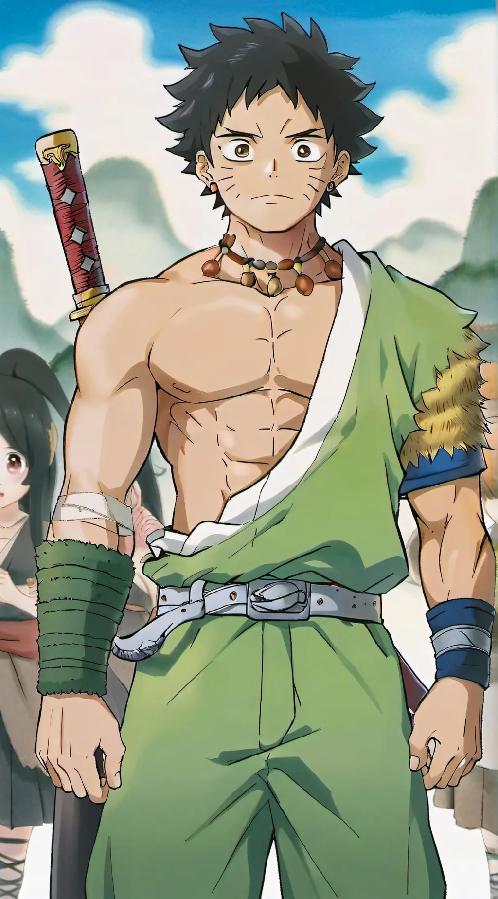 ai character: Kny but weird background