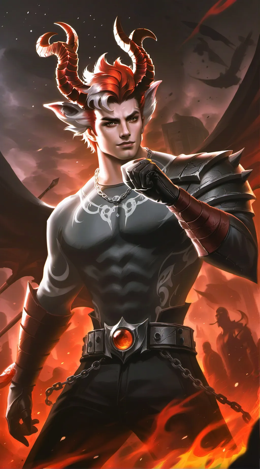 ai character: Lucifer background