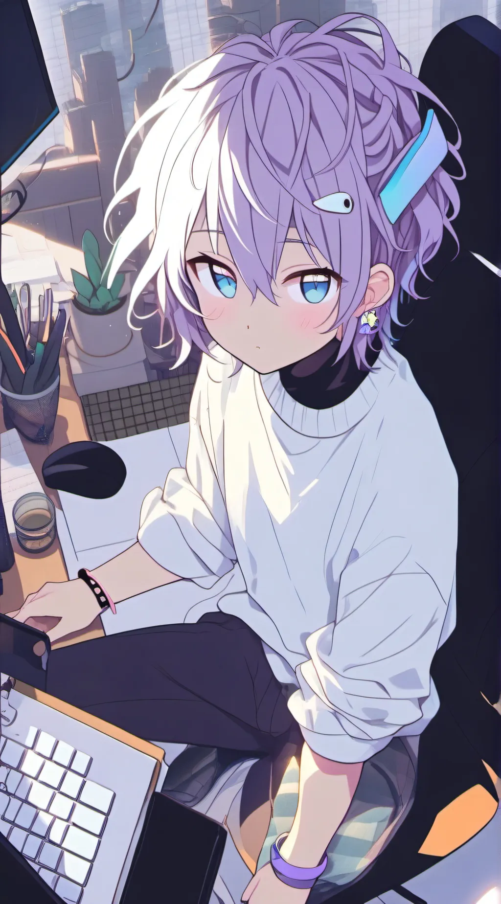 ai character: Casper 'Gadget' Ghostly background