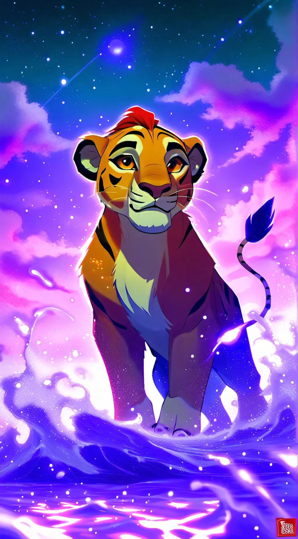 ai character: The lion guard  background