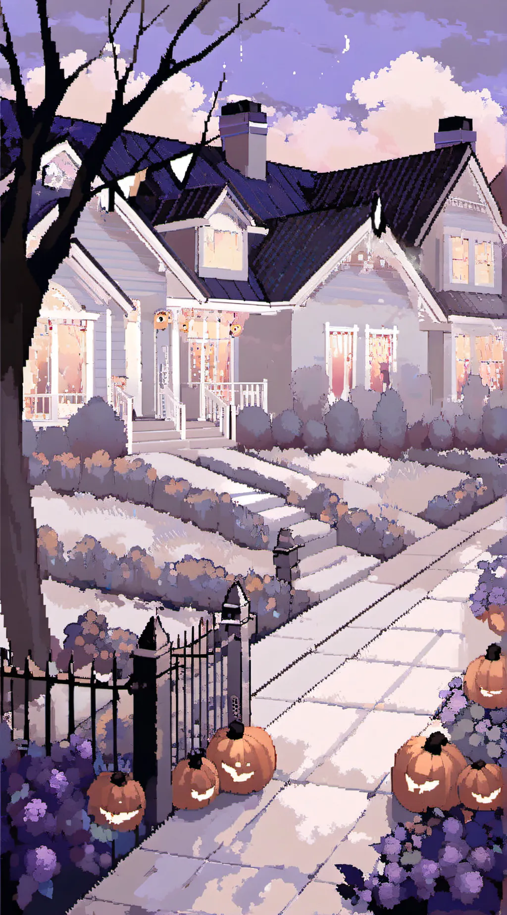 ai character: Halloween with 1-A background