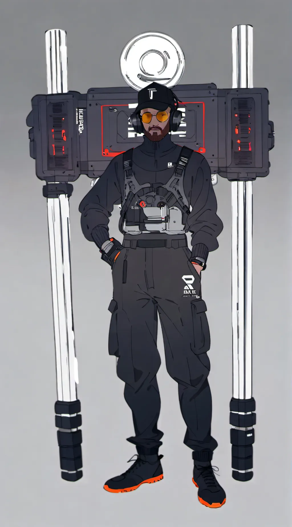 ai character: Titan Speaker man background