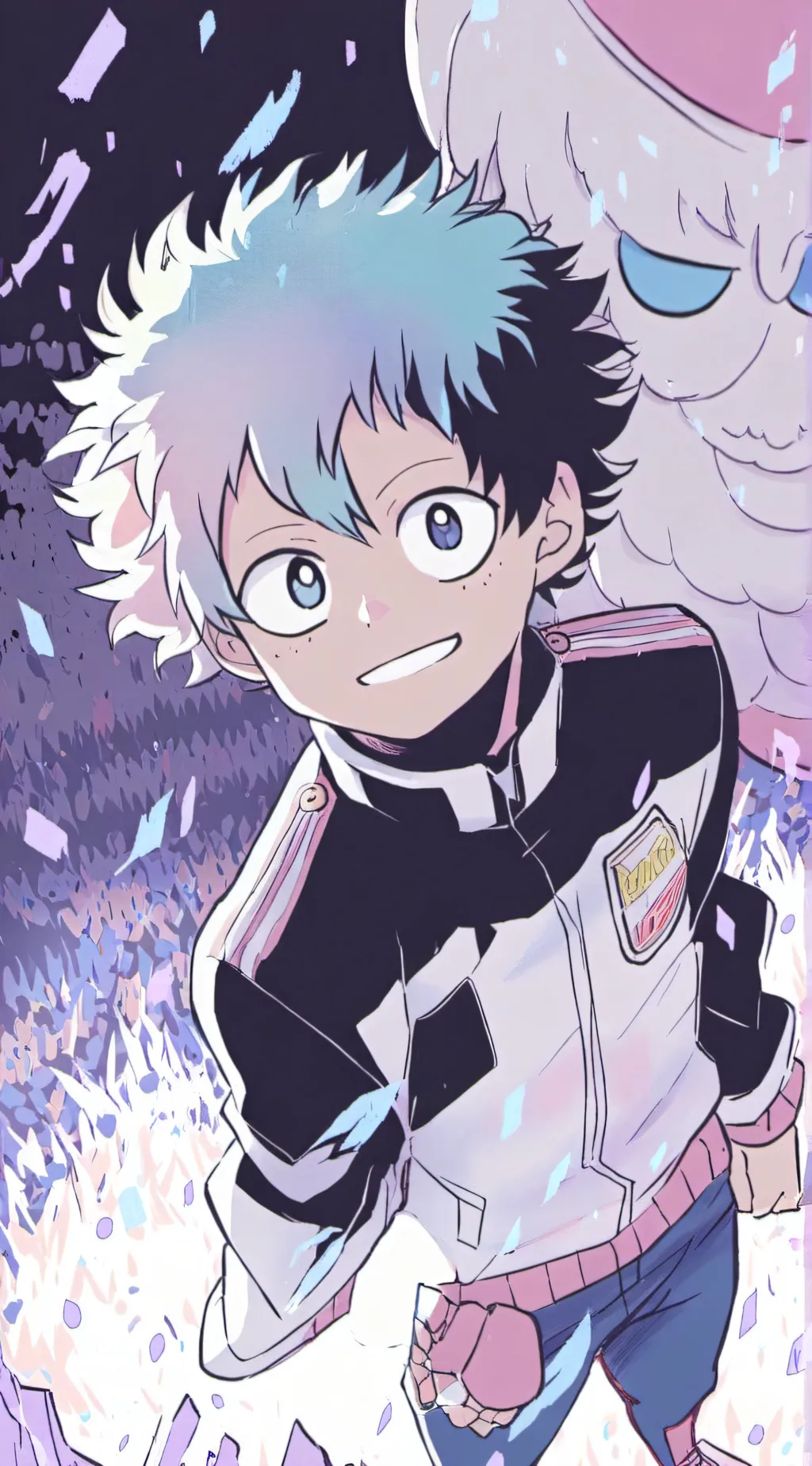 ai character: MHA dorms  background