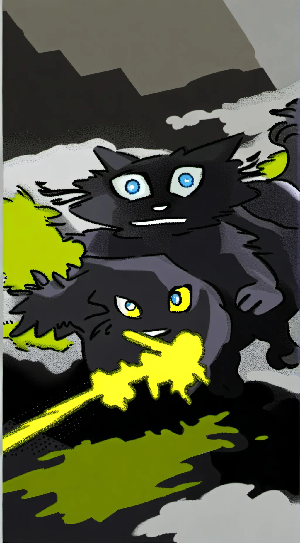 ai character: Hypno cat background