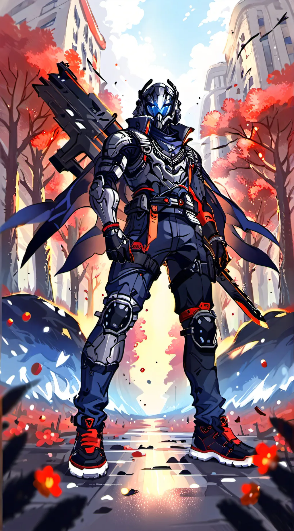 ai character: mechagodzillabot background