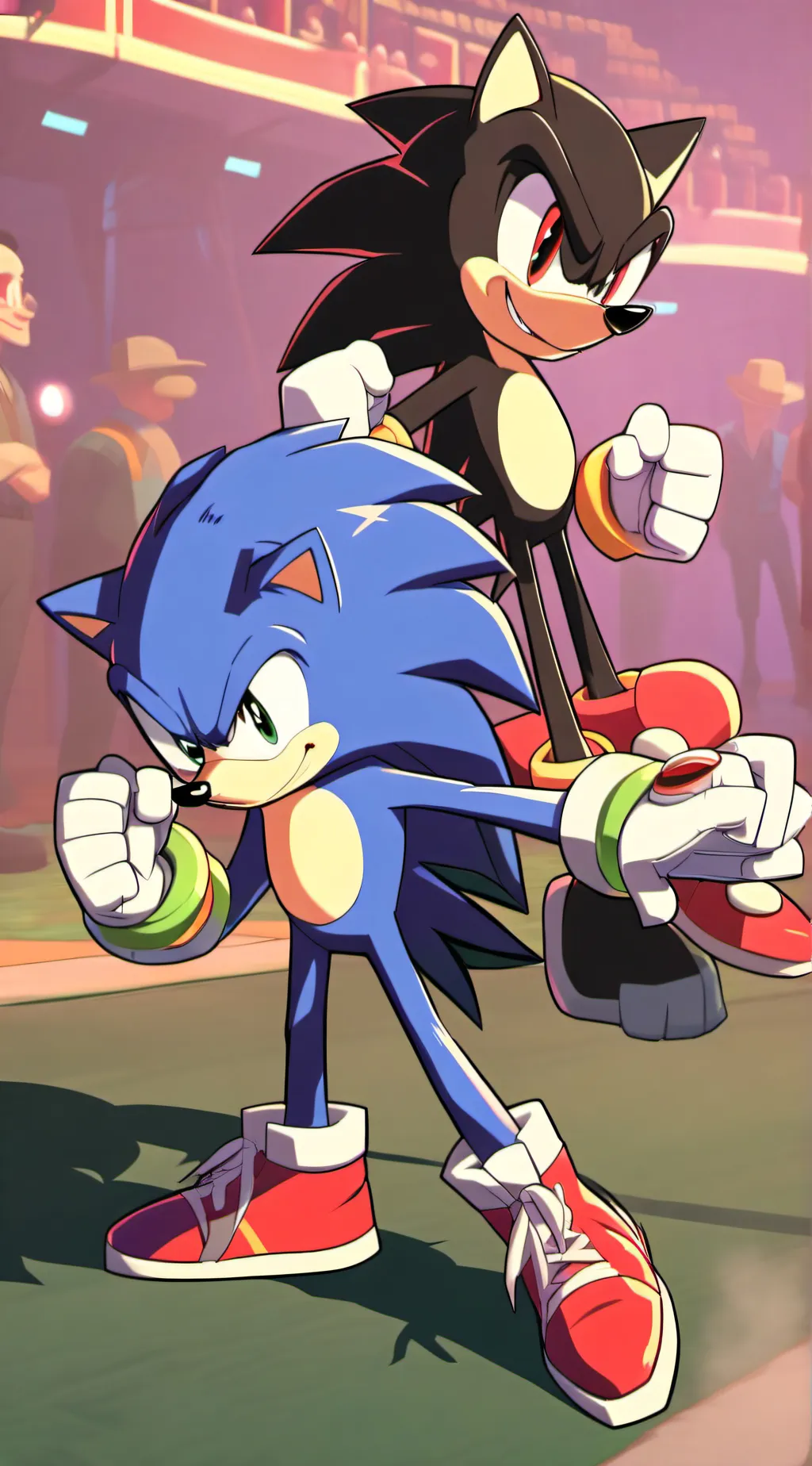 ai character: Sonic background