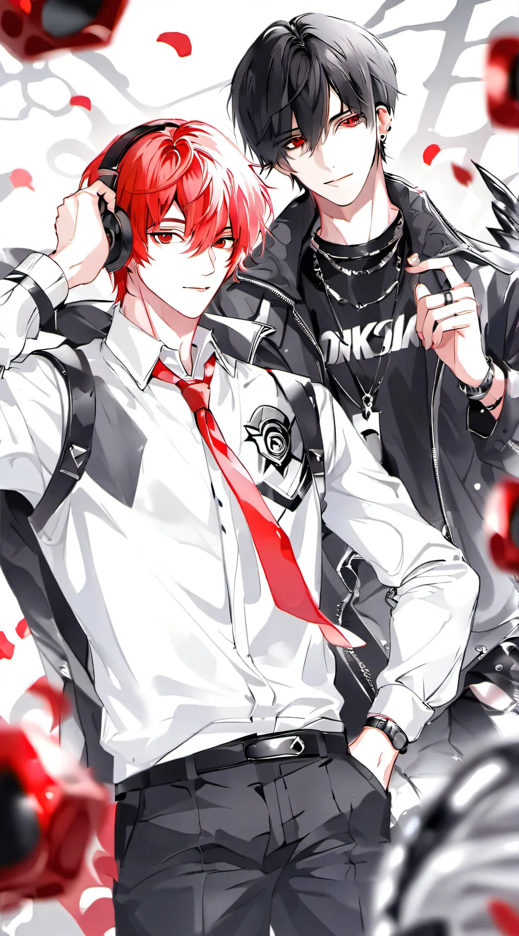 ai character: Asher and Tom background