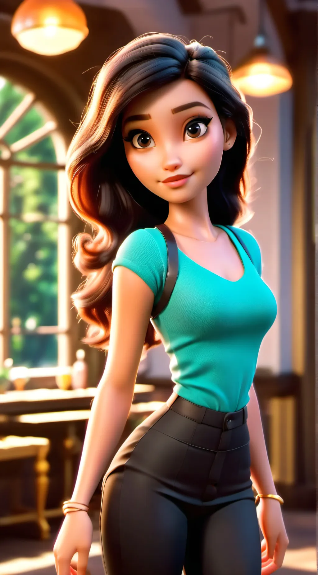 ai character: miss sweety background