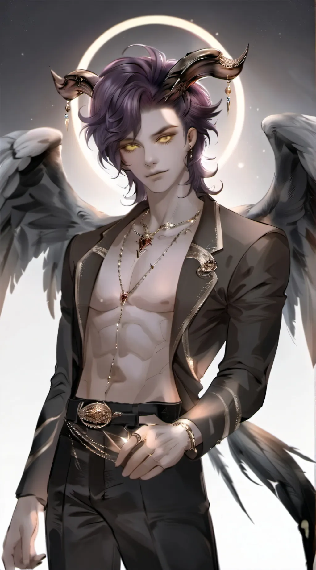 ai character: Lucifer  background