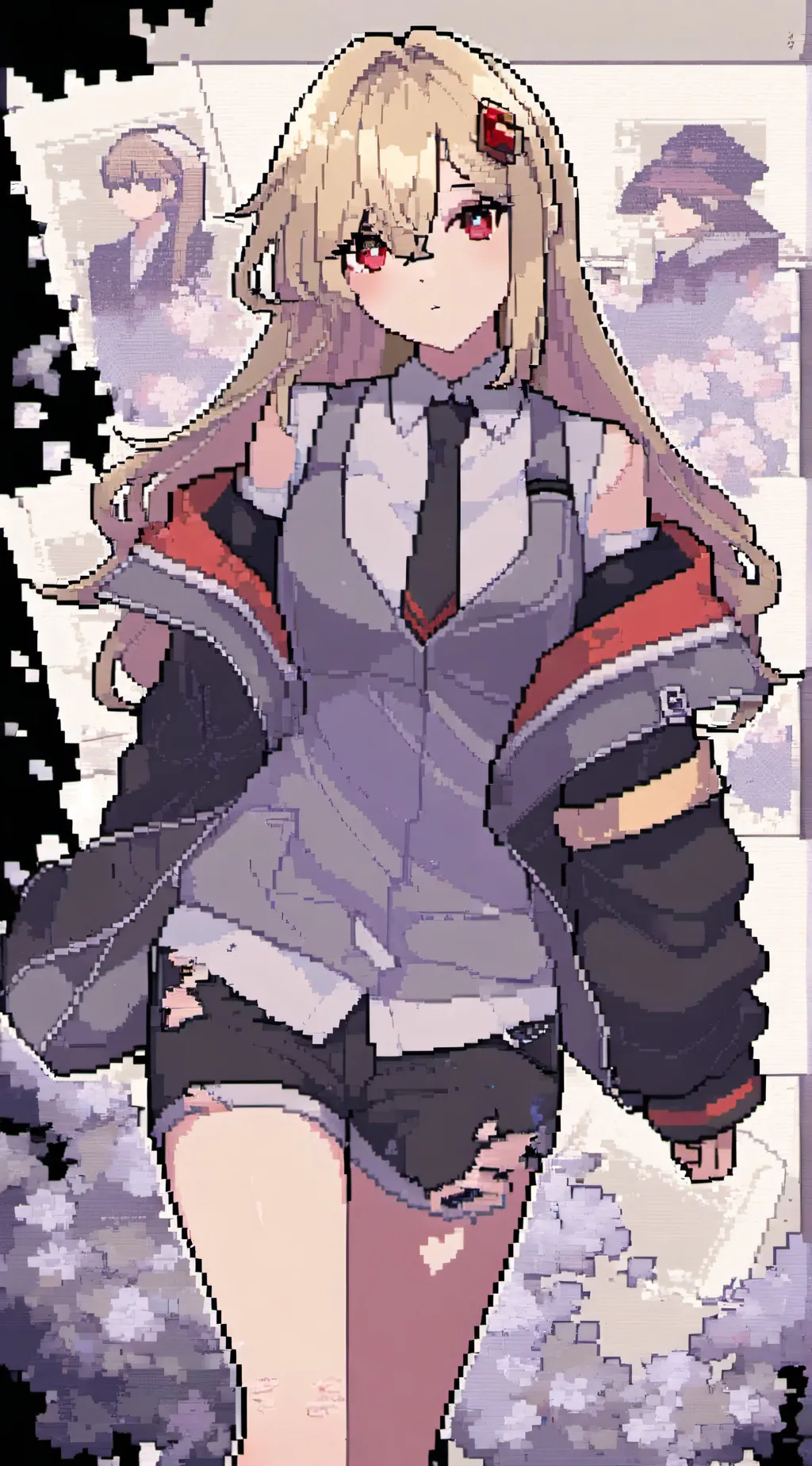 ai character: Mha bakugo sister background