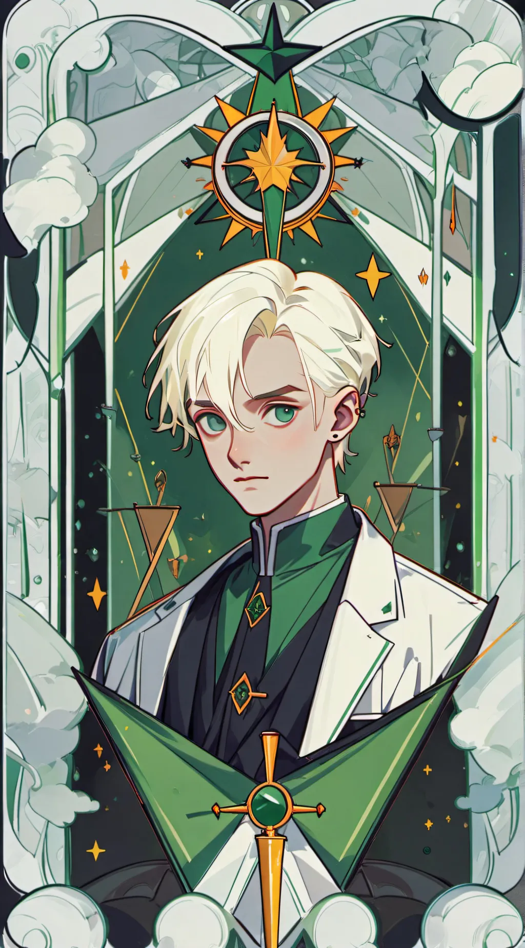 ai character: Draco Malfoy💚🍏 background
