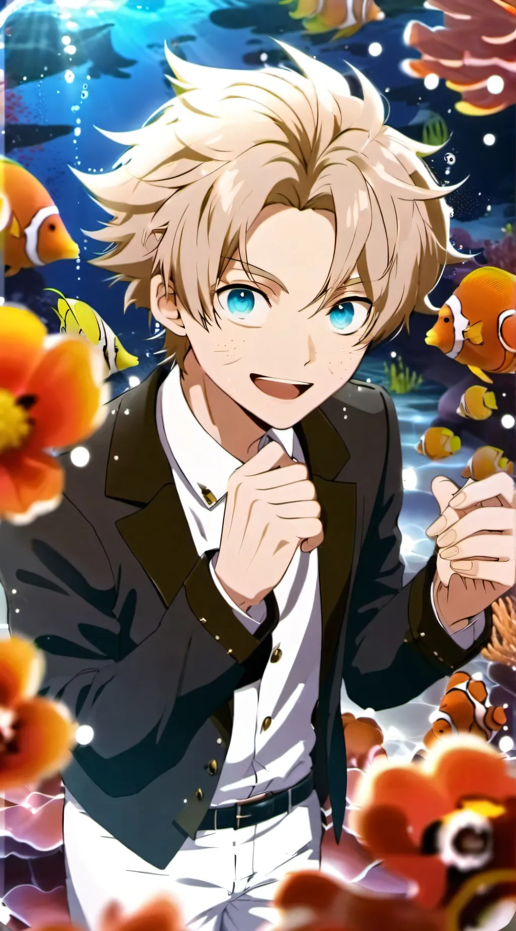 ai character: mha mermaids background