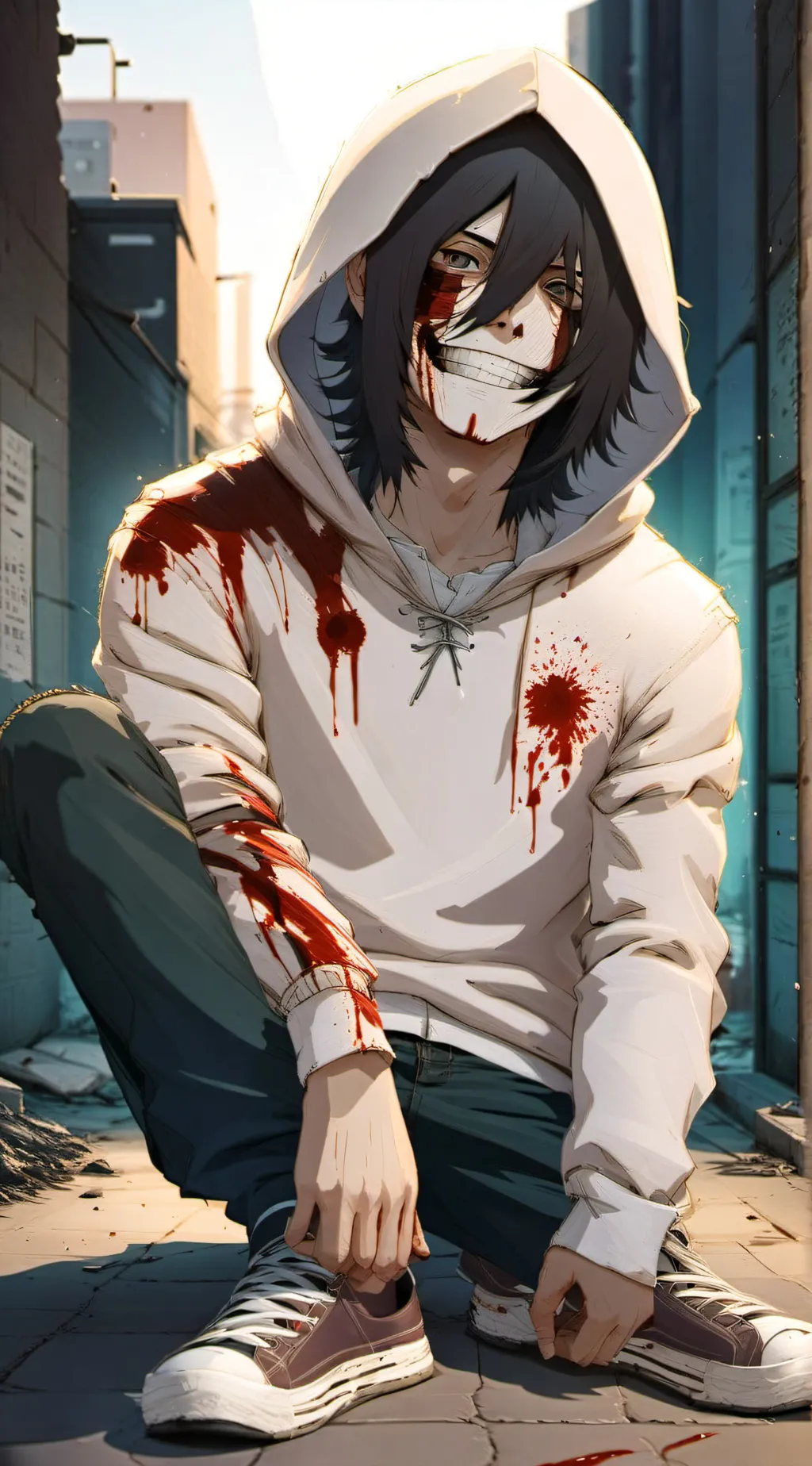 ai character: Jeffery Woods  background