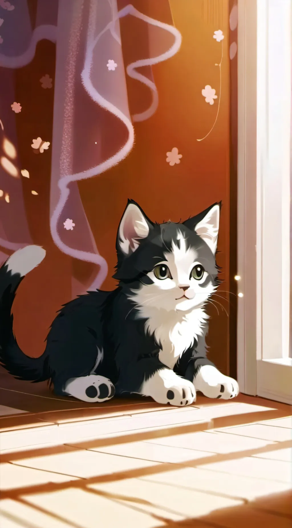 ai character: small kitten background