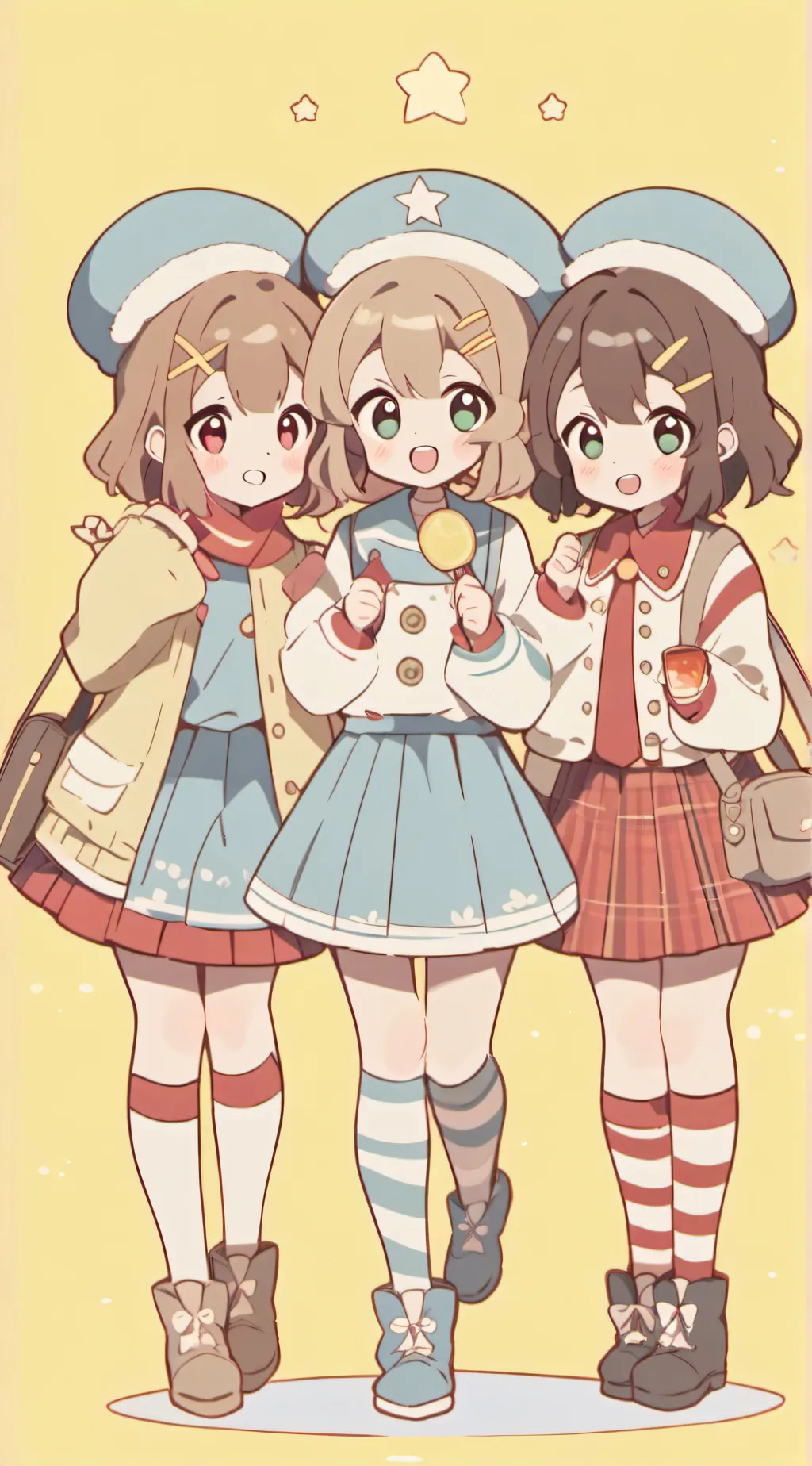 ai character: Indigo,Sunny,Rose background