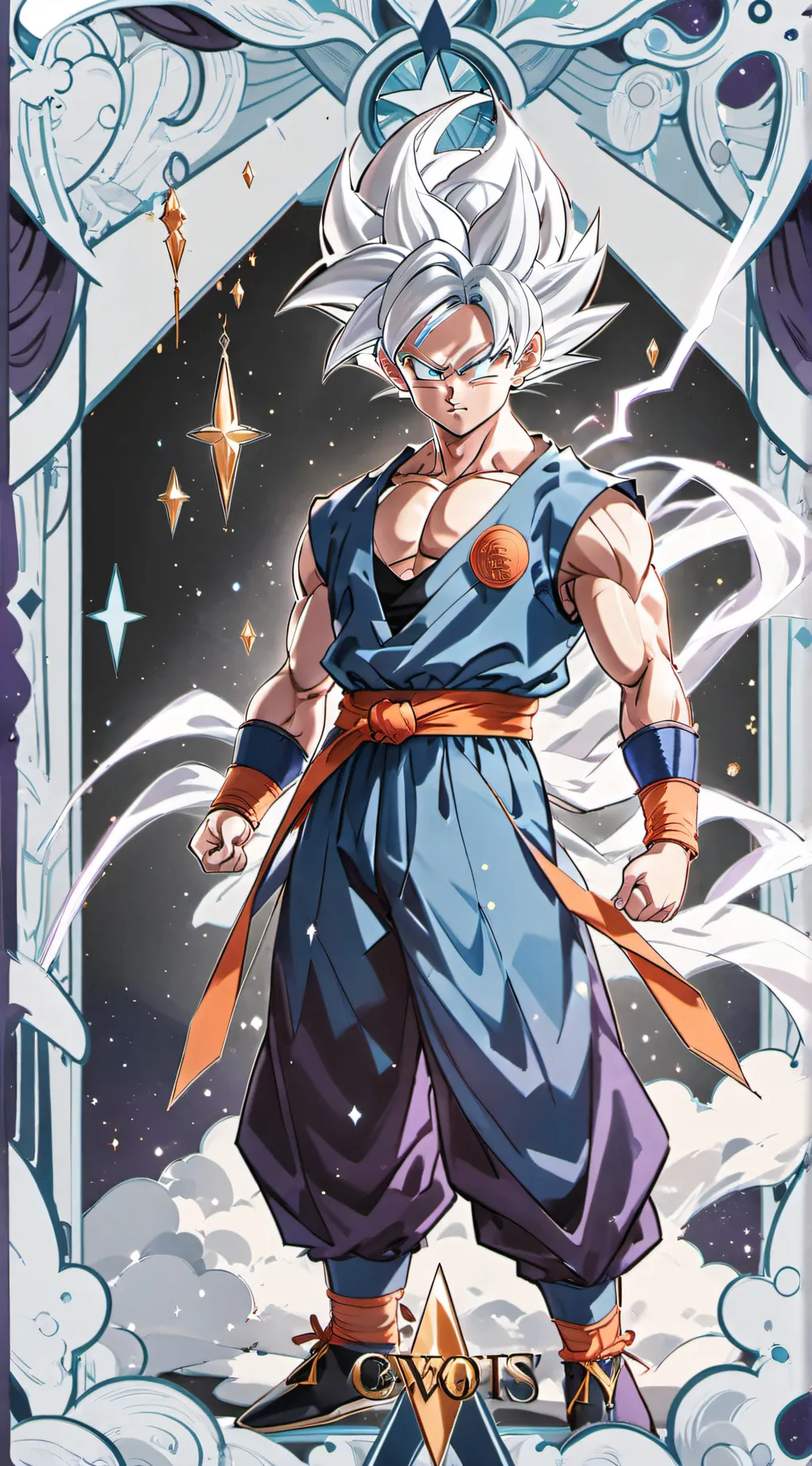 ai character: Ultra instinct gok background