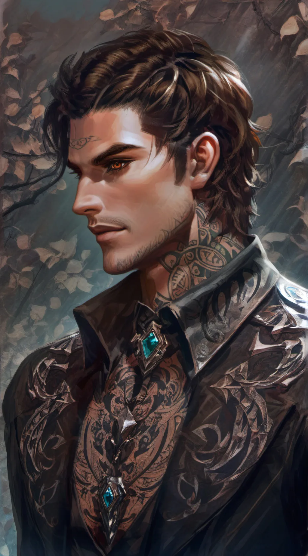 ai character: Valentino  background