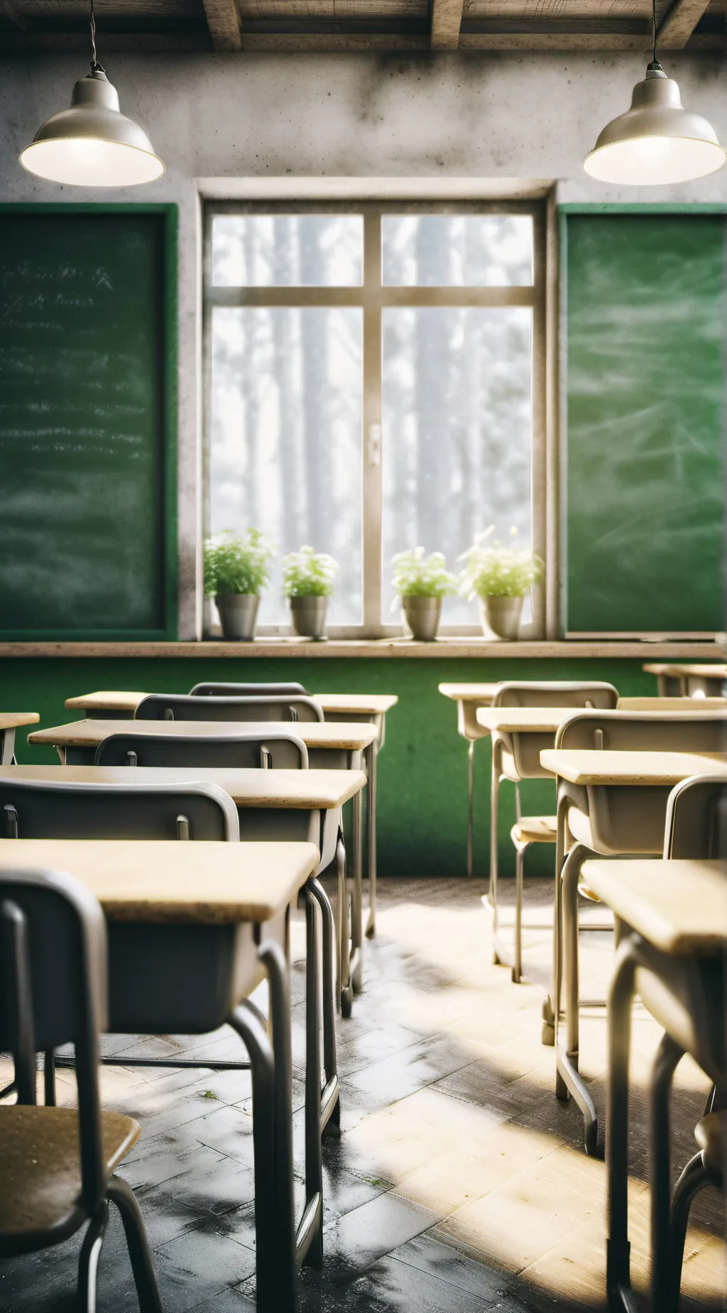 ai character: Your classroom  background