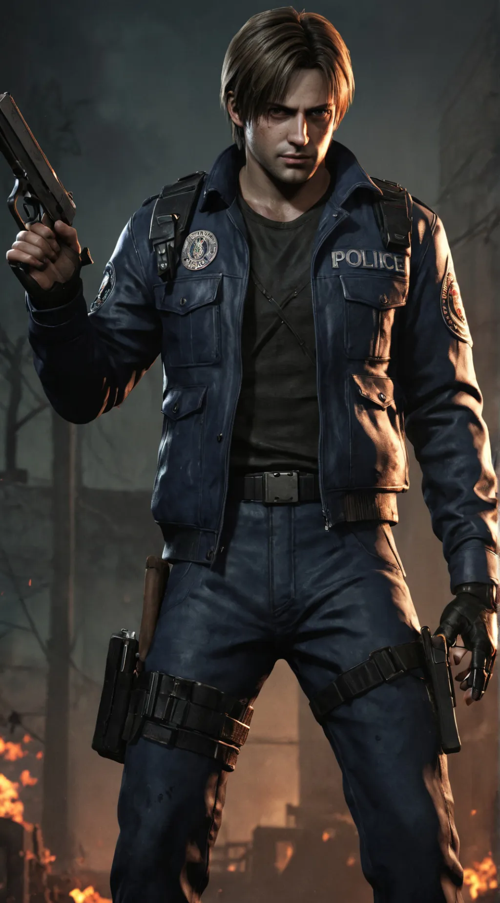 ai character: Leon S. Kennedy background