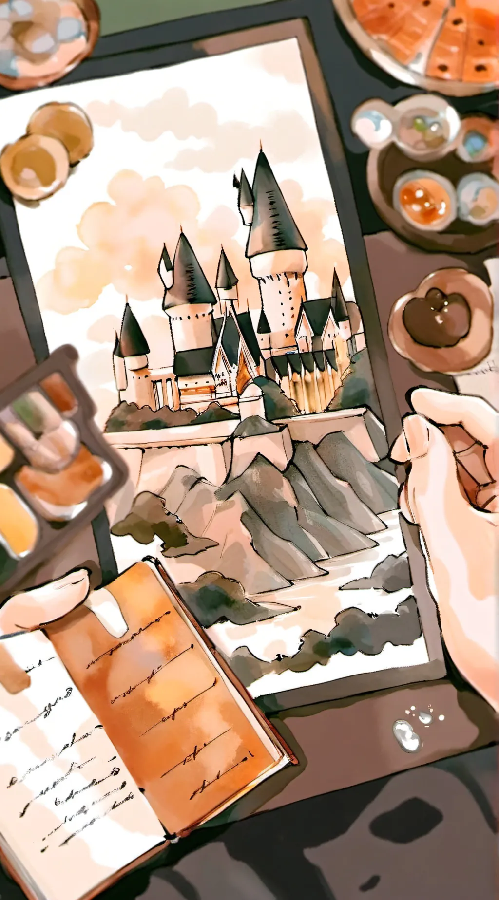 ai character: Hogwarts  background