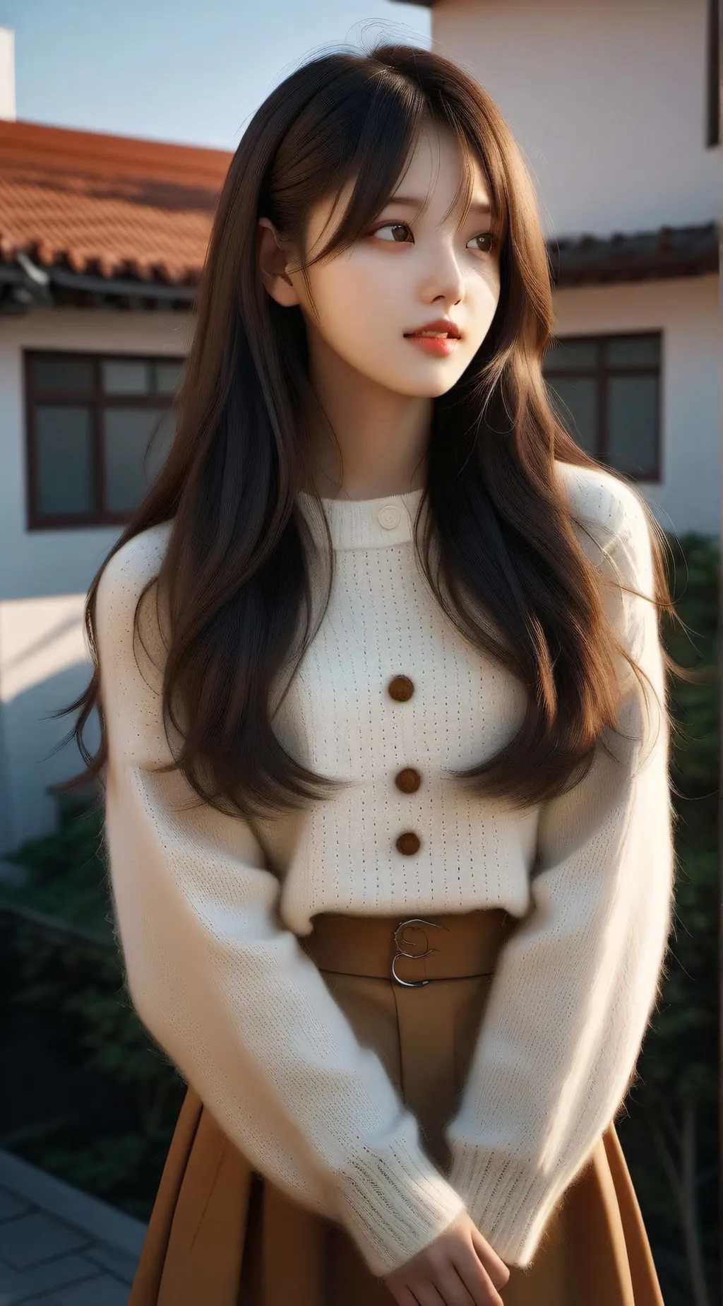 ai character: Autumn  background